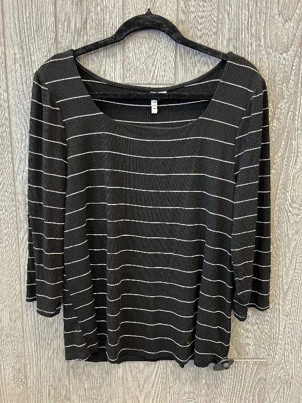 women's tops for those who refuse to compromise on styleTop Long Sleeve By Elle In Black, Size: Xl