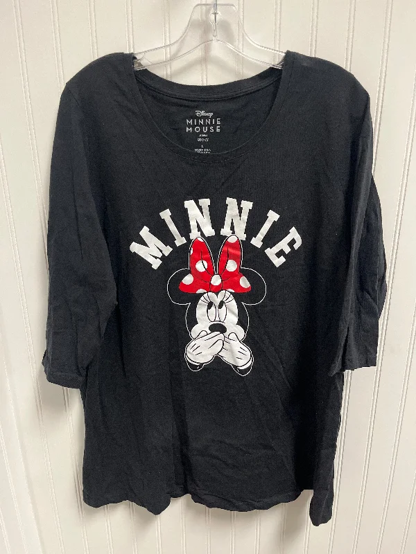 women's tops for those who want to stay on top of the latest fashion trends and wear pieces that are both stylish and on-trendTop Long Sleeve Basic By Disney Store In Black, Size: L