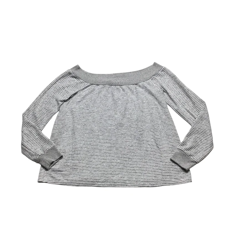 trendy women's topsTop Long Sleeve By Daytrip In Grey, Size: Xl