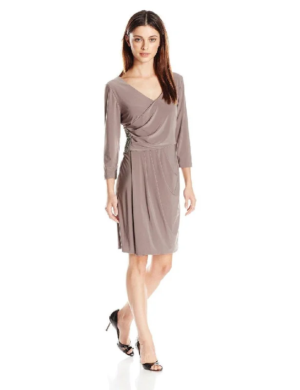 Velveteen DressAlex Evenings - 1351105SC Beaded Jersey Dress