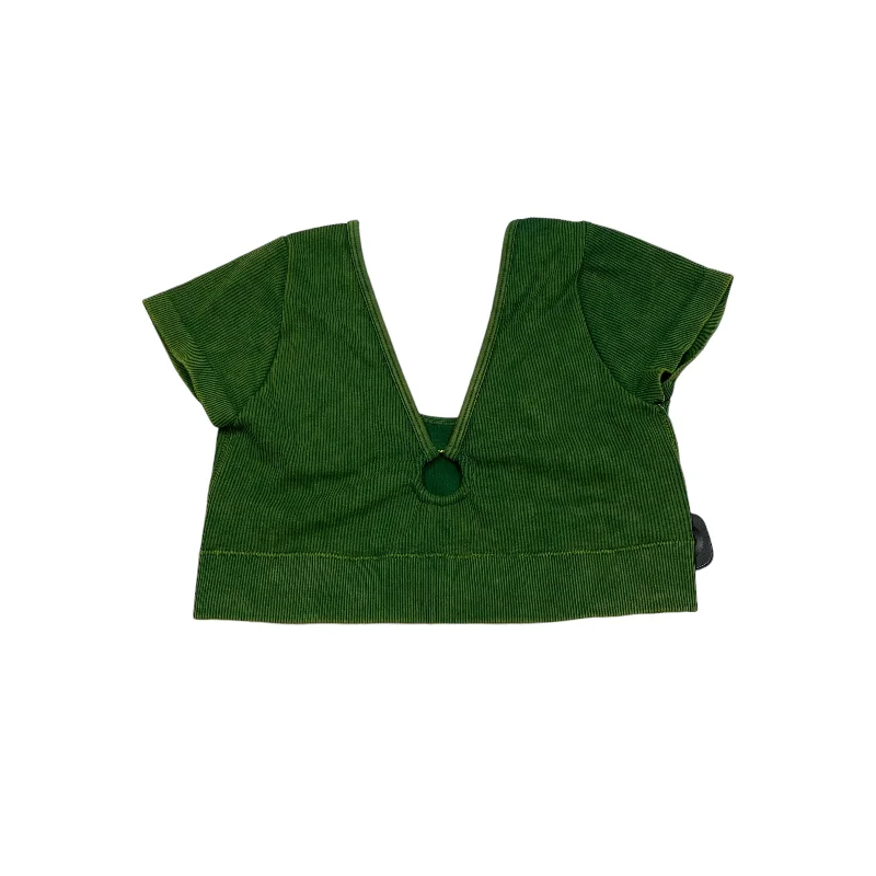 women's tops for those who want to create outfits that are both unique and memorableGreen Top Short Sleeve Aerie, Size L