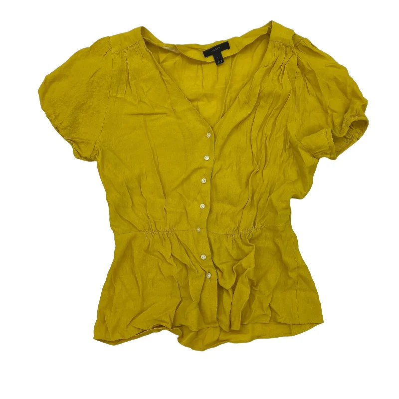 women's tops for those who prefer classic over trendy stylesYELLOW TOP SS by J. CREW Size:XS