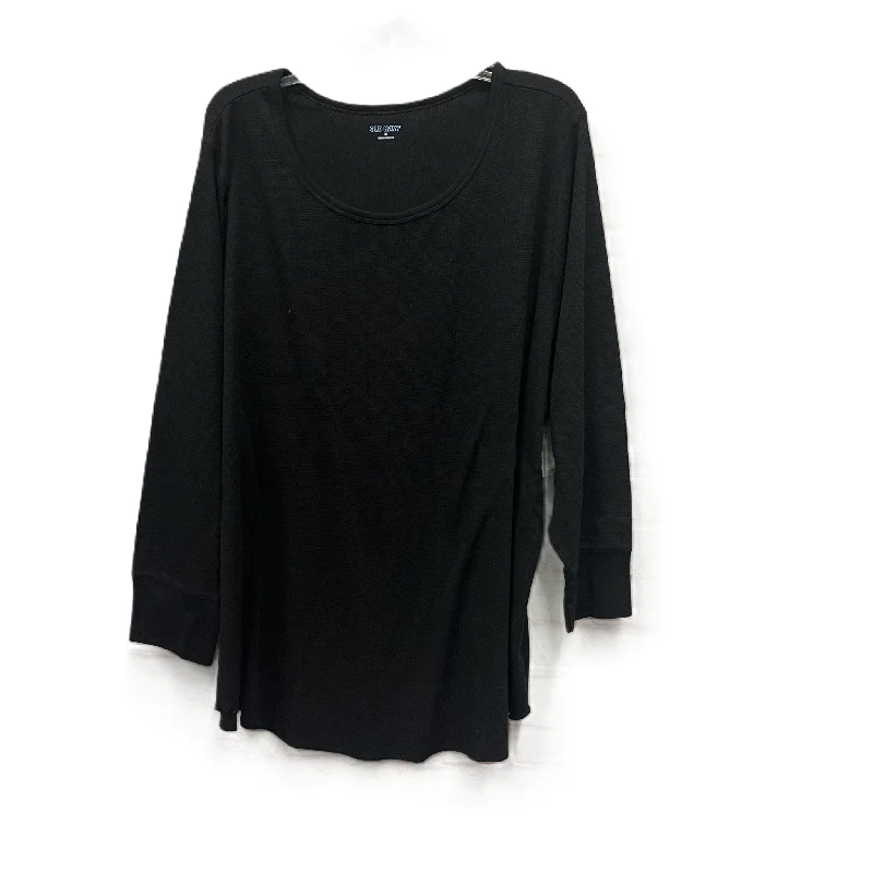 women's tops for those who want to add a pop of color to their outfitsTop Long Sleeve By Old Navy In Black, Size: 4x