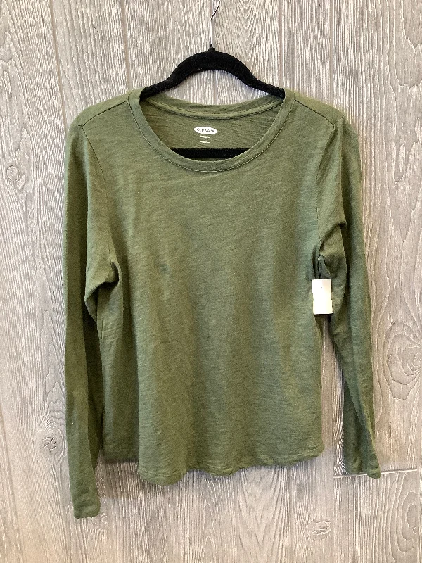 breathable women's tops for summerTop Long Sleeve By Old Navy In Green, Size: S