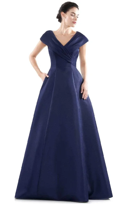 women's custom dressesMarsoni by Colors MV1085 - V-Neck A-line Evening Gown