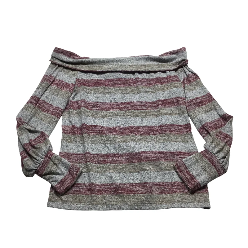 women's tops for those who want to invest in timeless piecesTop Long Sleeve By Daytrip In Striped Pattern, Size: Xl