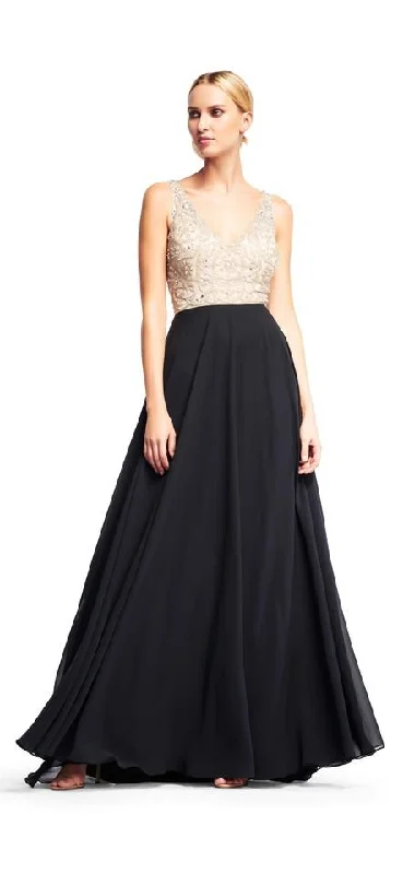 Off-The-Shoulder DressAidan Mattox - Embellished V Neck Flowy Evening Dress MD1E200982SC