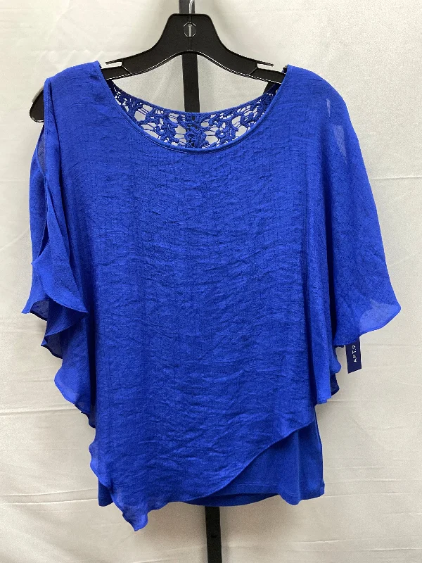 women's tops with cinched waistsBlue Top Short Sleeve Apt 9, Size S