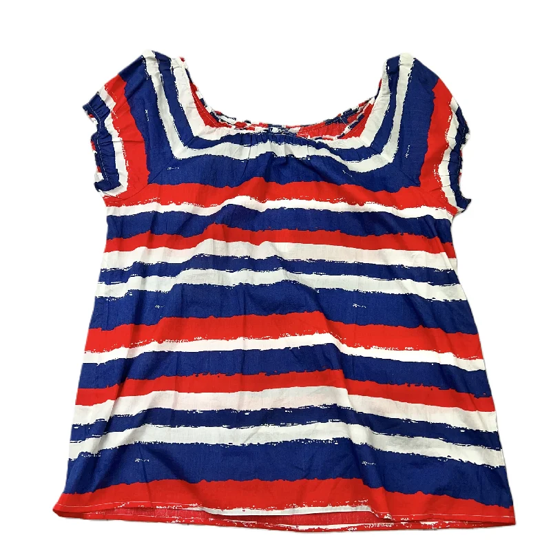 women's tops for those who love to shop for unique findsBlue & Red & White Top Short Sleeve By Vineyard Vines, Size: L