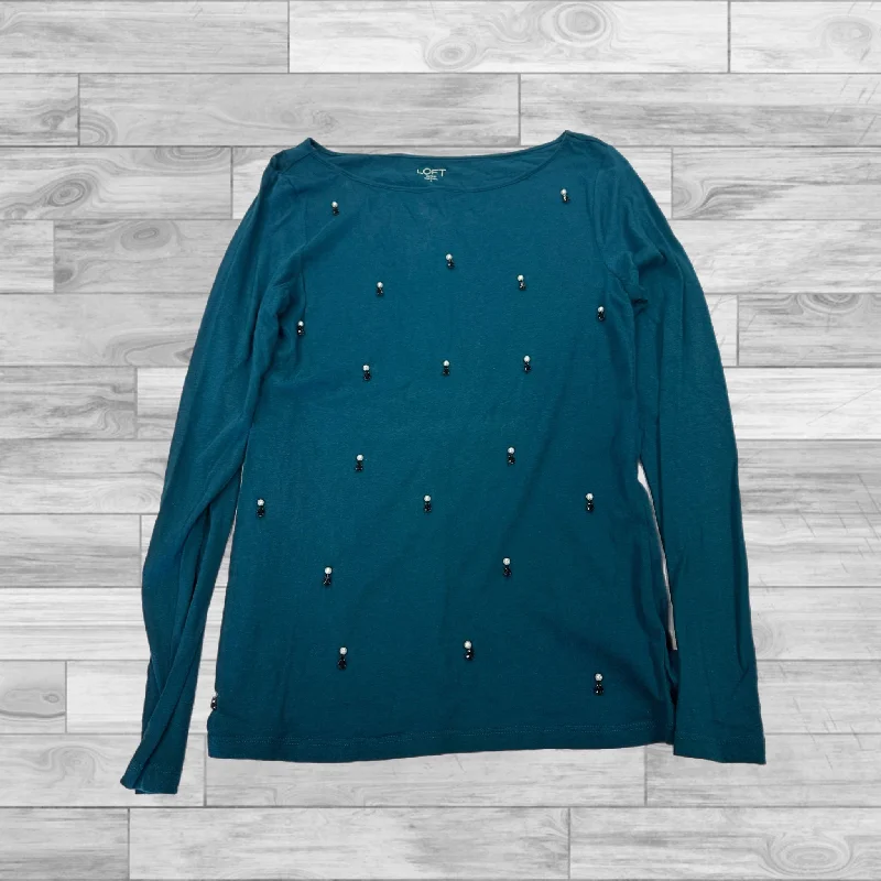 women's tops for those who want to wear pieces that are both functional and fashionableTop Long Sleeve Basic By Loft In Blue, Size: S