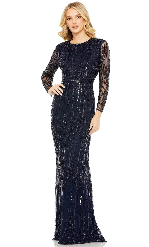 women's bodycon dressesMac Duggal 93781 - Long Sleeve Evening Gown