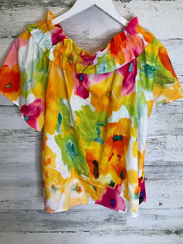 women's tops for those who want to create outfits that reflect their personal style and sense of fashionMulti-colored Top Short Sleeve Cme, Size L