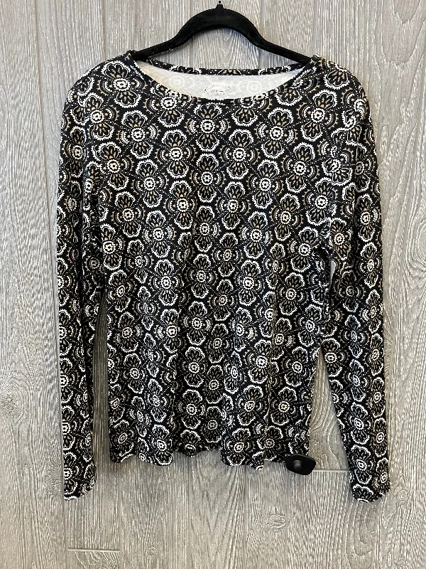 women's tops for those who value both quality and affordabilityTop Long Sleeve By Kim Rogers In Black, Size: L