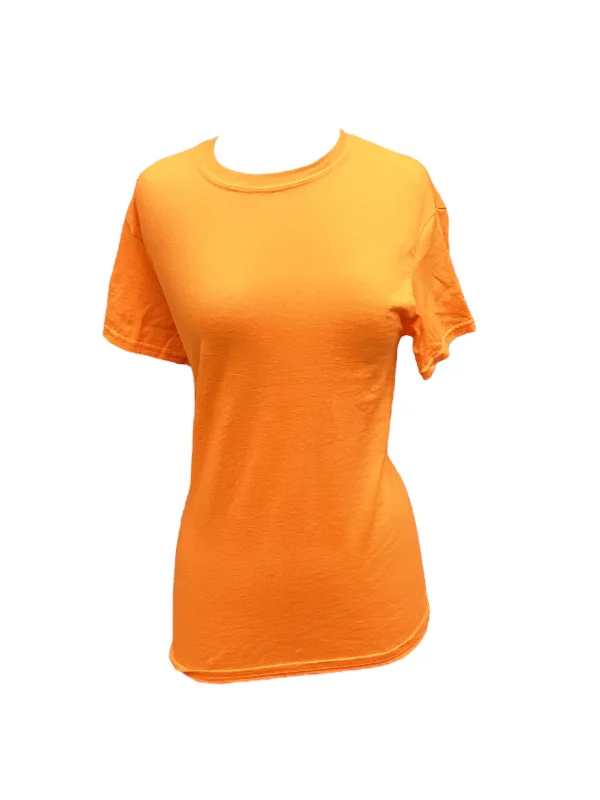 breathable women's tops for summerOrange Top Short Sleeve Gildan, Size S