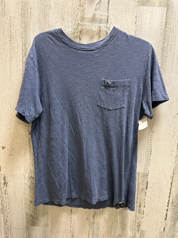 women's tops for those who want to stay updated with the latest fashion trendsBlue Top Short Sleeve Vineyard Vines, Size S