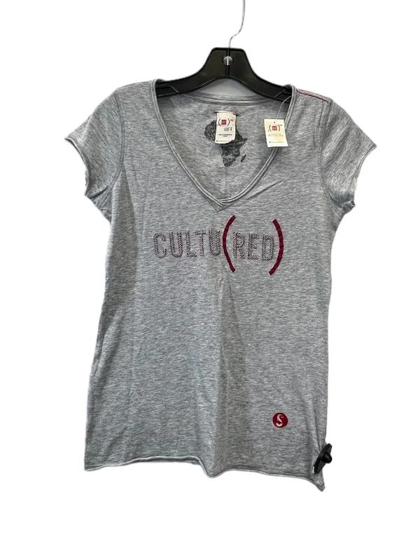 women's tops for those who want to create outfits that reflect their personal style and sense of fashionGrey & Red Top Short Sleeve Basic Gap, Size S