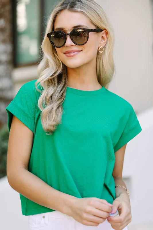 women's tops for those who want to create stylish and put-together outfits without spending a fortuneAll In A Day Kelly Green Tee