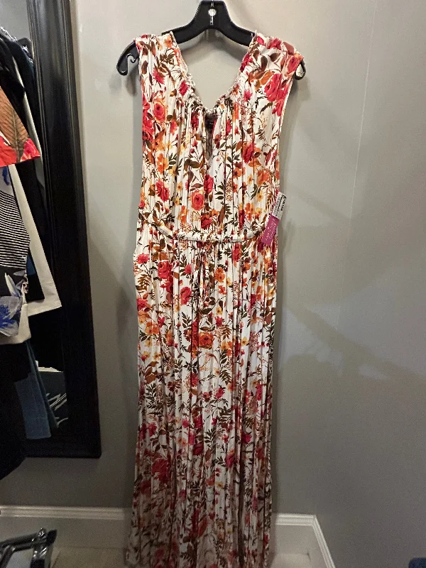 Ribbon DressDress Casual Maxi By Torrid In Floral Print, Size: 1x