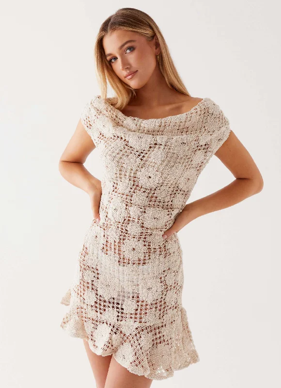 Neon DressSunnyside Crochet Mini Dress - Ivory