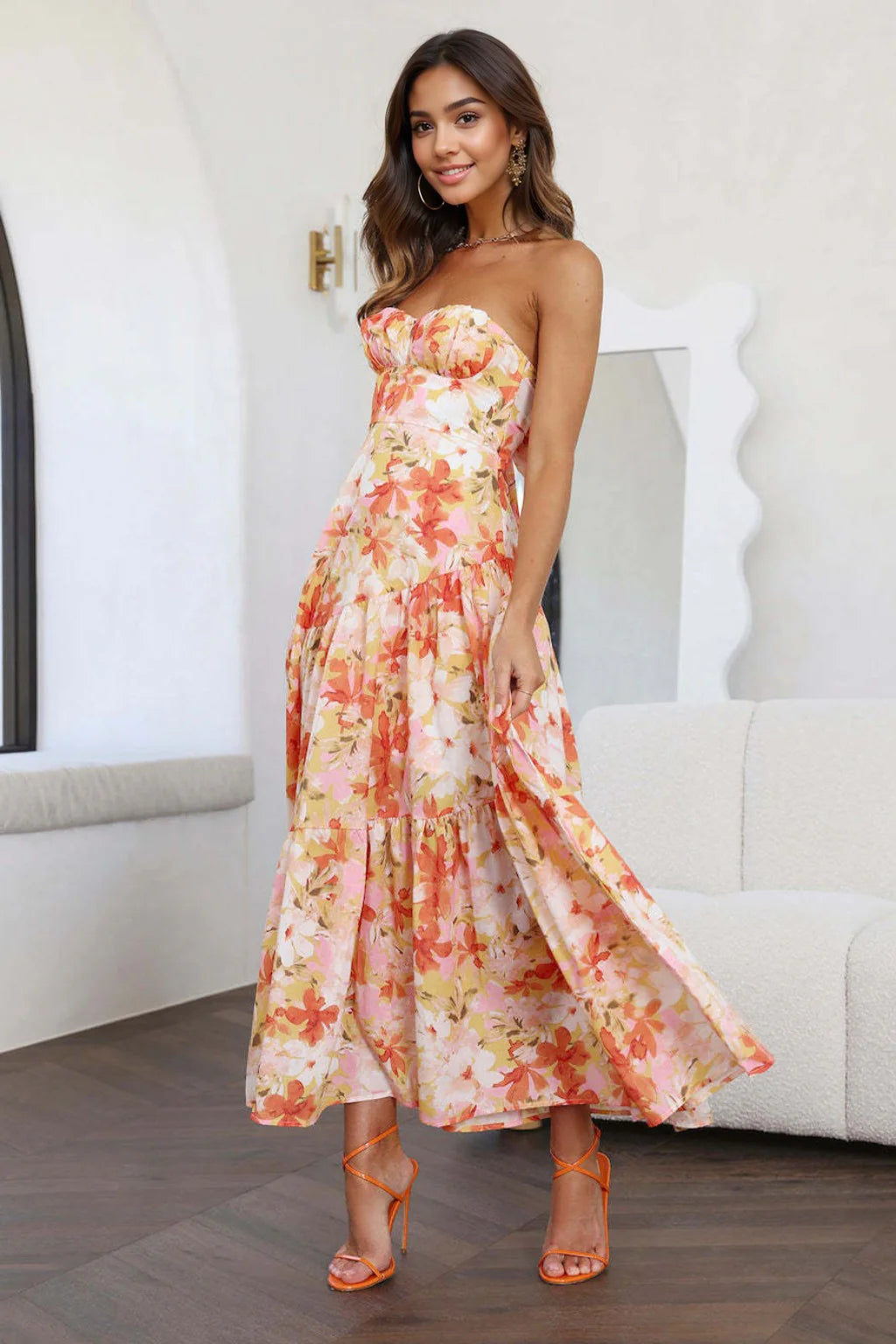 Laced DressDaydream Look Midi Dress Floral