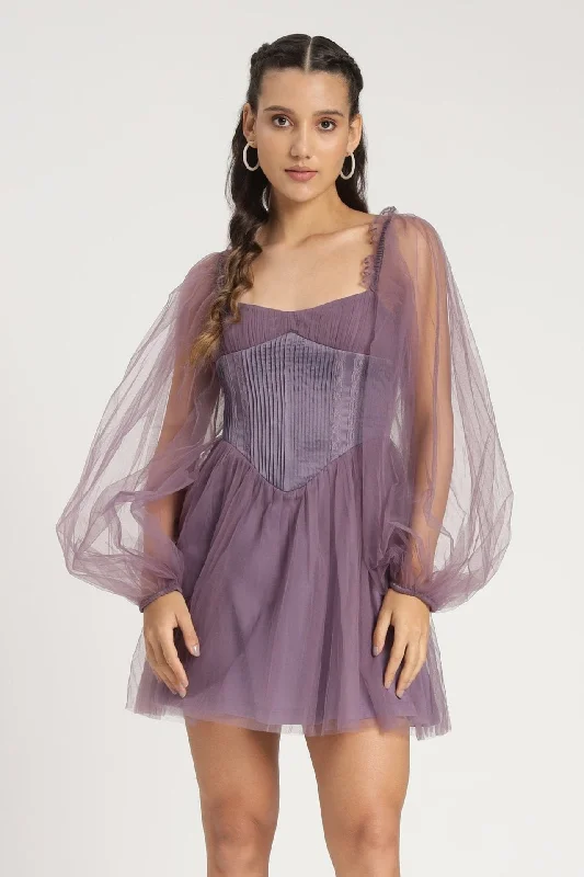 Sequined DressTara Mini Dress in Lilac