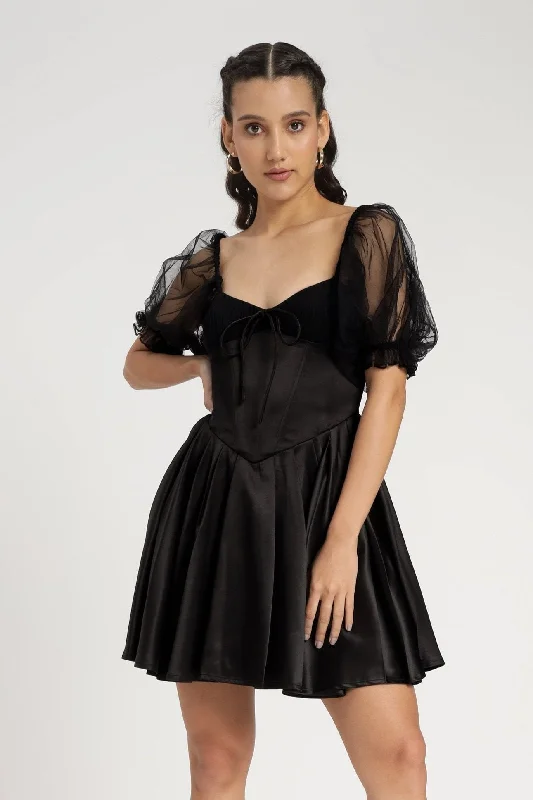 Crepe DressKeila Mini Dress in Black