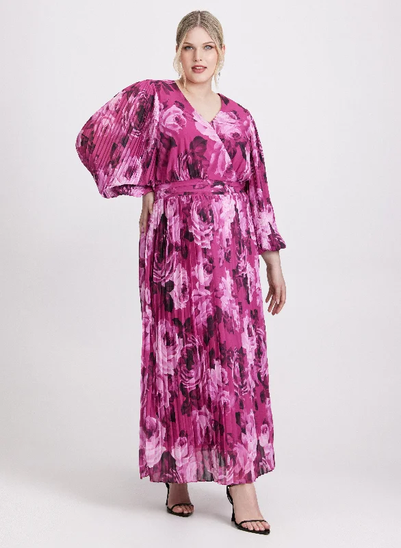 women's one-shoulder dressesFloral Print Maxi Dress