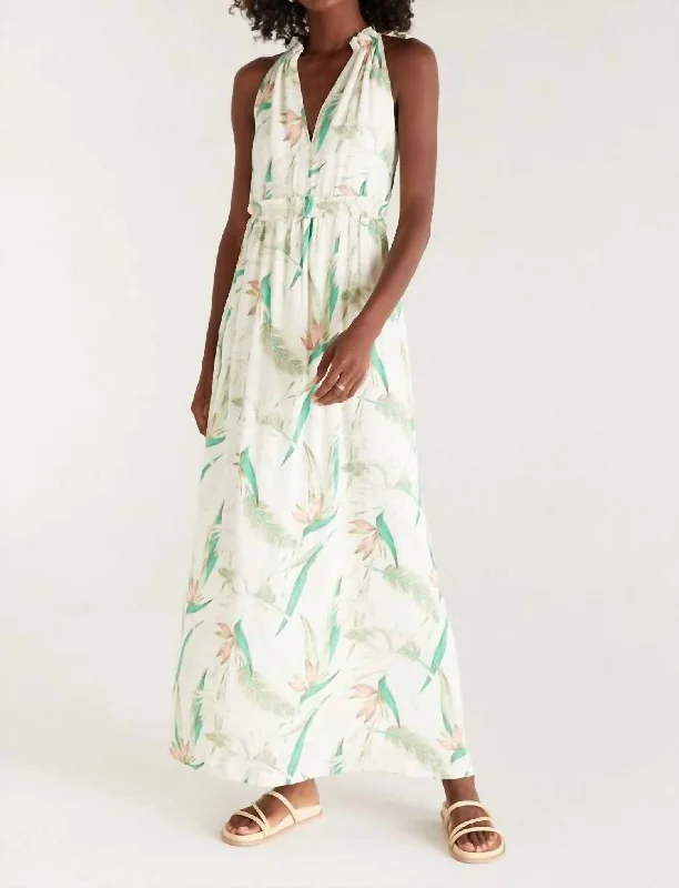 Flowy DressParadise Maxi Dress In White