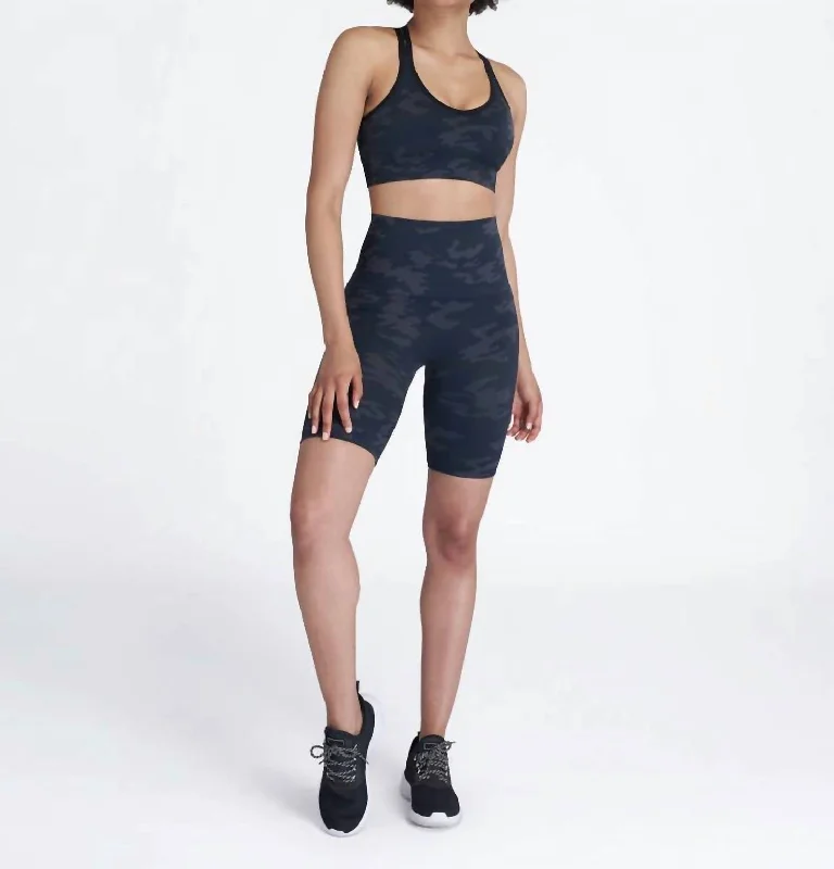 women's multi-pocket shortsLook At Me Now Bike Short In Black Camo