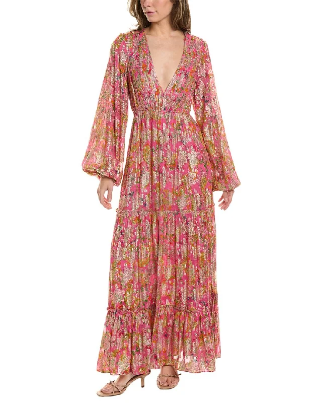 women's apple-shaped body dressesHemant & Nandita Maxi Dress