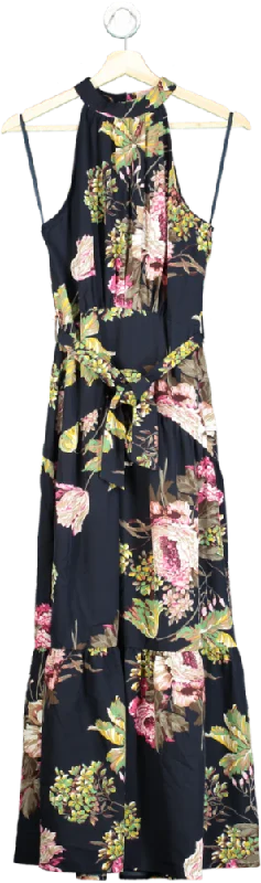 Party DressAX Paris Navy Floral Maxi Dress UK 8