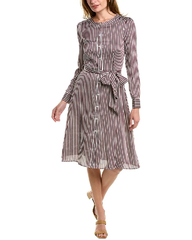 women's glam dressesCourt & Rowe Crosby Fine Stripe Button-Up Mini Dress