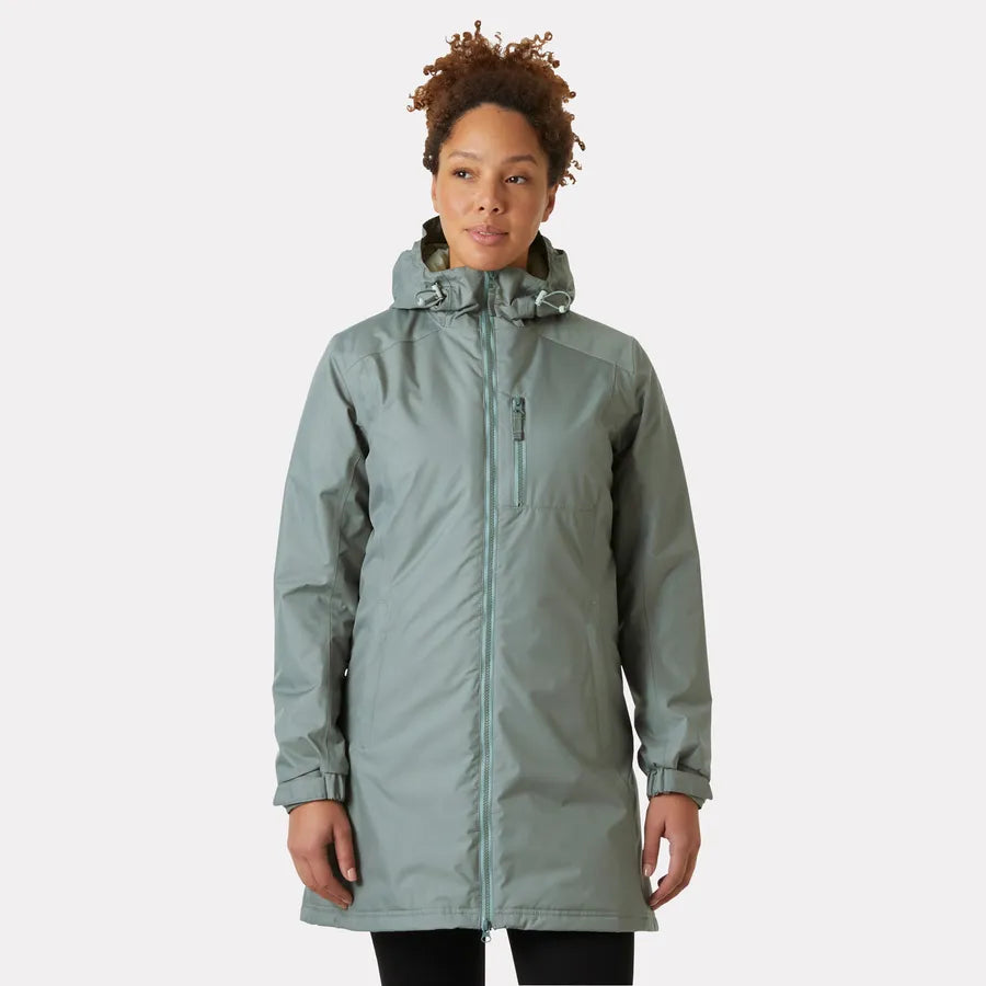 women's coats for hourglass figuresHelly Hansen Long Insulated Belfast