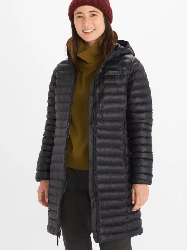 women's coats with velvet finishesMarmot Echo Featherless Long Jacket