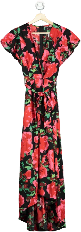 women's handmade dressesAX Paris Black Floral Maxi Dress UK 8