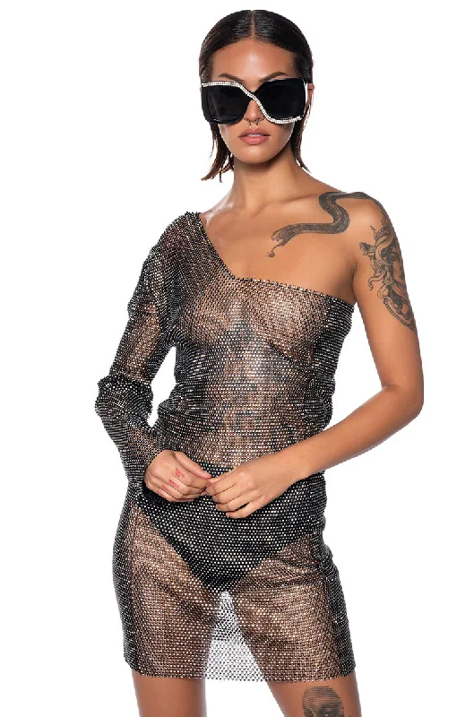 Party DressKNIGHT IN SHINING ARMOR ONE SHOULDER MINI DRESS