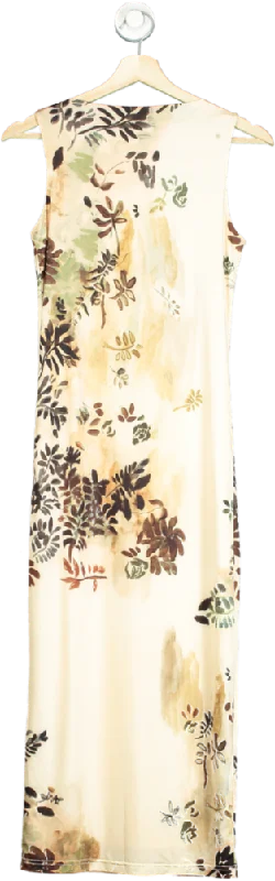 Jersey DressWith Jean Multicolour Floral Maxi Dress UK XS