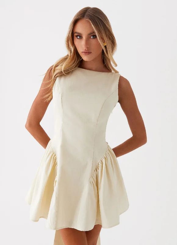 High-Low DressInvited Mini Dress - Ivory