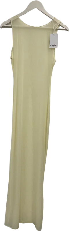 women's sleeveless dressesKasela Mesh Maxi Dress In Cream One Size