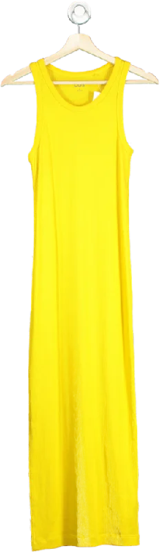 Wrap DressCOS Yellow Ribbed Maxi Dress UK S