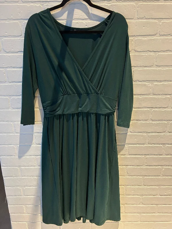 Scoop-Neck DressDress Casual Maxi By Cme In Green, Size: Xl