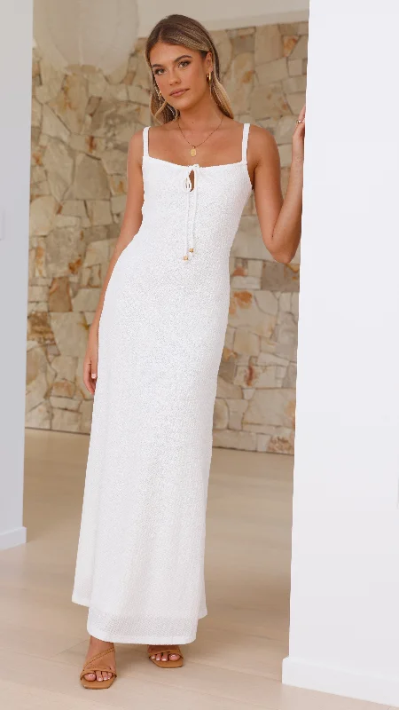 Custom DressEvelyn Maxi Dress - White