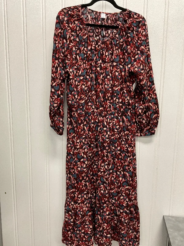 women's wrap dressesDress Casual Maxi By Old Navy In Floral Print, Size: L