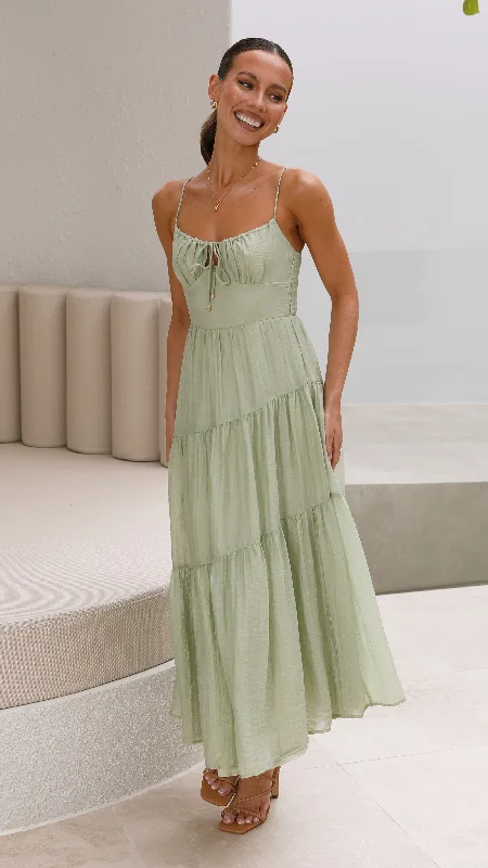 Statement DressCove Maxi Dress - Sage