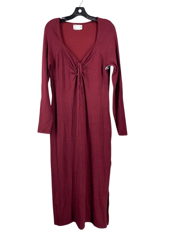 women's silk dressesDress Casual Maxi By Asos In Maroon, Size: 14