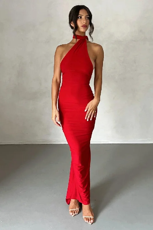 Short-Sleeve DressConstantina Gown - Red