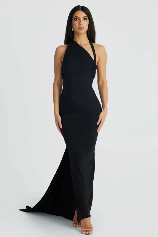 Velvet DressIvana Multi-Way Gown - Black