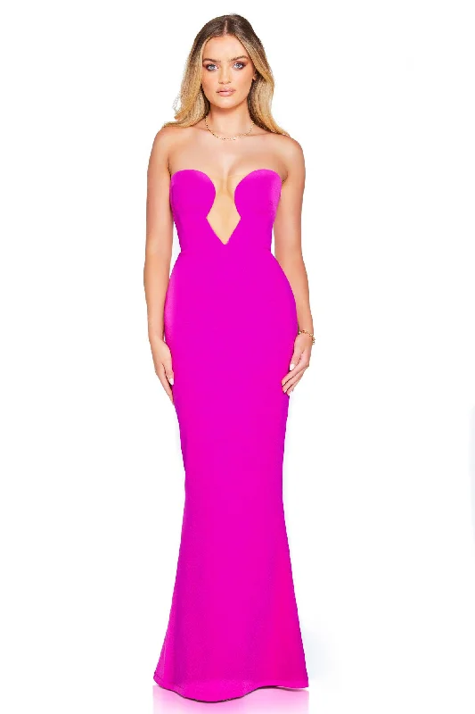 women's body-skimming dressesNookie Minx Gown - Electric Pink