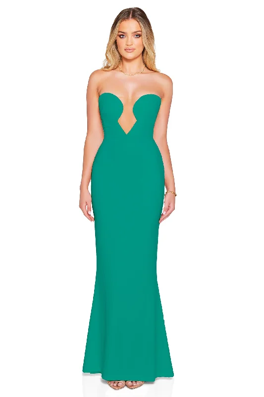 women's chiffon dressesNookie Minx Gown - Emerald