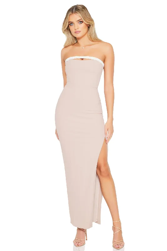 Retro DressNookie Nouveau Gown - Nude